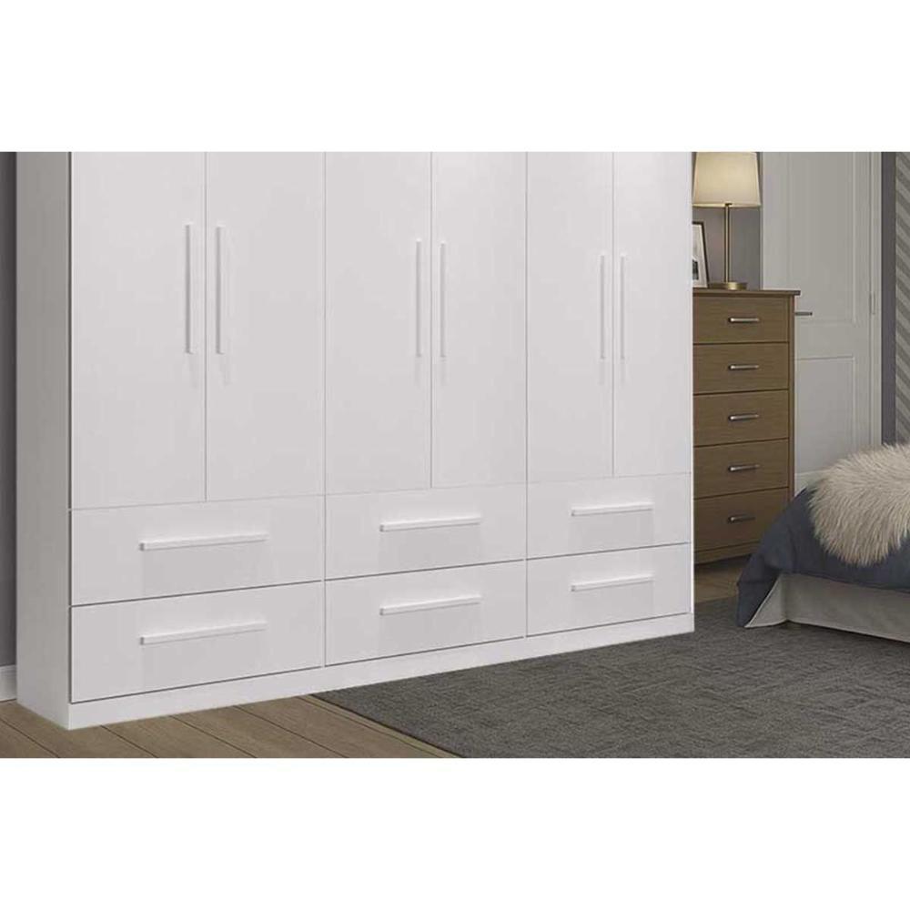 Guarda Roupa Casal 6 Portas E 6 Gavetas Ph 1691 Branco - Herval - 8