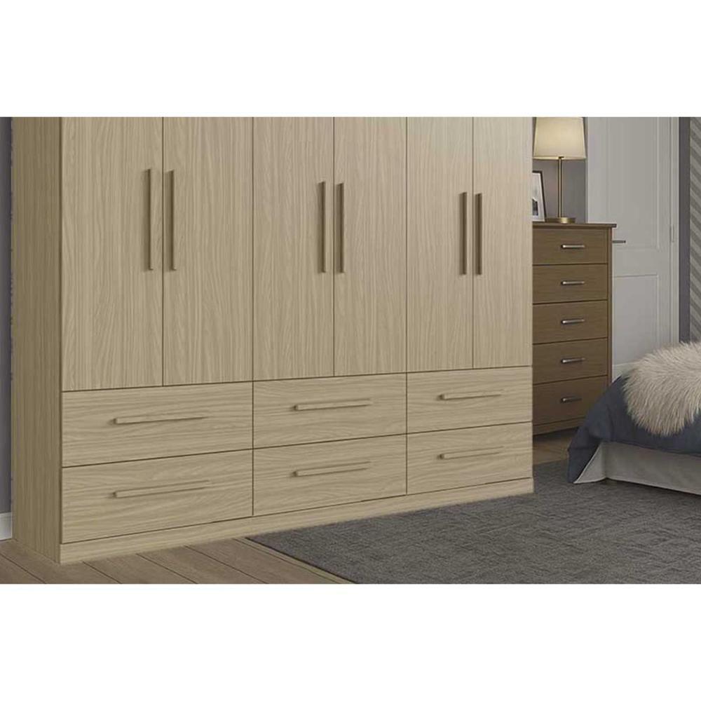 Guarda Roupa Casal 6 Portas E 6 Gavetas Ph 1691 Branco - Herval - 9