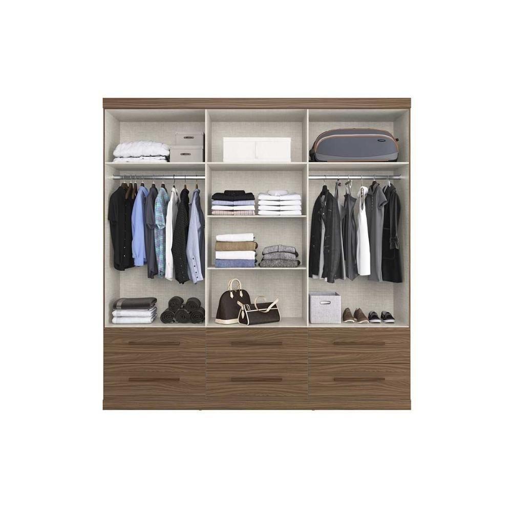 Guarda Roupa Casal 6 Portas E 6 Gavetas Ph 1691 Cedro - Herval - 4