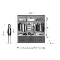 Guarda Roupa Casal 6 Portas E 6 Gavetas Ph 1691 Cedro - Herval - 2