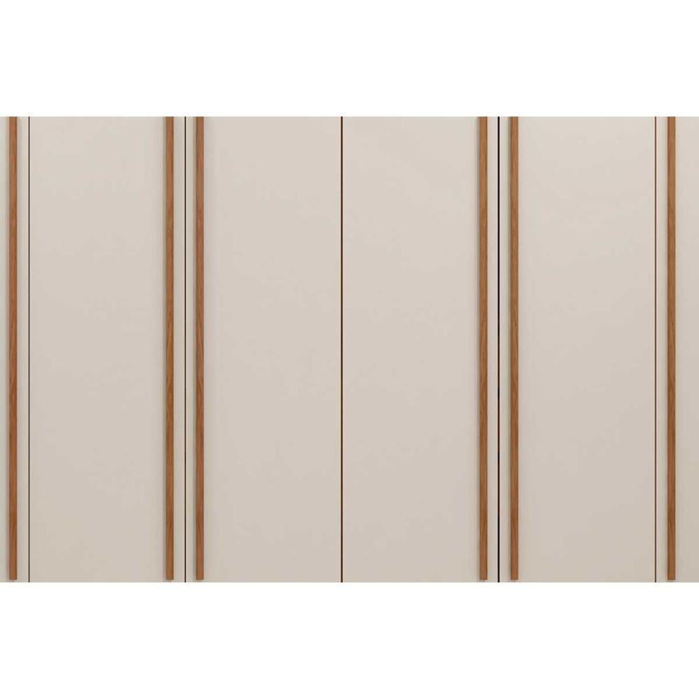 Guarda Roupa Casal 6 Portas E 6 Gavetas Milanus Freijo/off White - Caemmun - 9