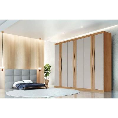 Guarda Roupa Casal 6 Portas E 6 Gavetas Linea Naturale/off White - Rufato