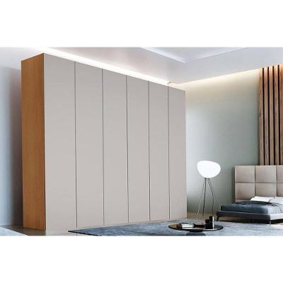 Guarda Roupa Casal Horizon 6 Portas de Bater 6 Gavetas Naturale-Off White Móveis Rufato