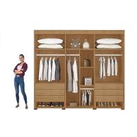 Guarda Roupa Casal 6 Portas E 6 Gavetas C/ Pés Linea Naturale/off White - Rufato - 2