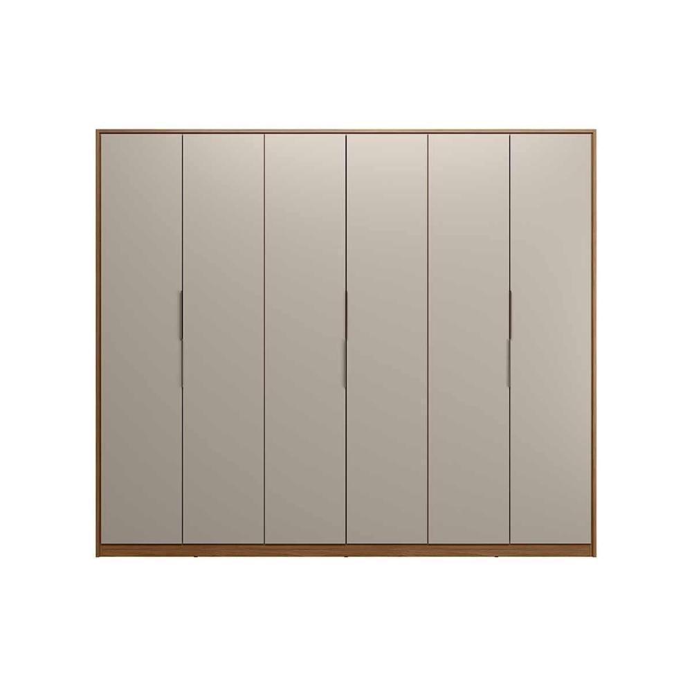 Guarda Roupa Casal 6 Portas E 6 Gavetas Atrice Nogueira Touch/nude Prime - Demóbile - 8