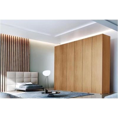Guarda Roupa Casal Horizon Naturale 6 Portas de Abrir 6 Gavetas MDF Naturale Rufato