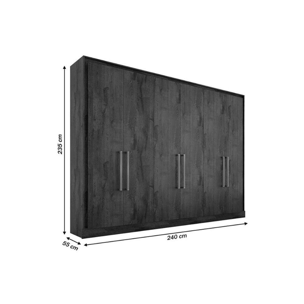 Guarda Roupa Casal 6 Portas E 6 Gavetas Argos Peroba - Europa - 7