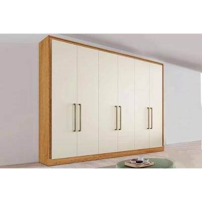 Guarda Roupa Casal Argos 6 Portas de Bater 6 Gavetas Off White Europa