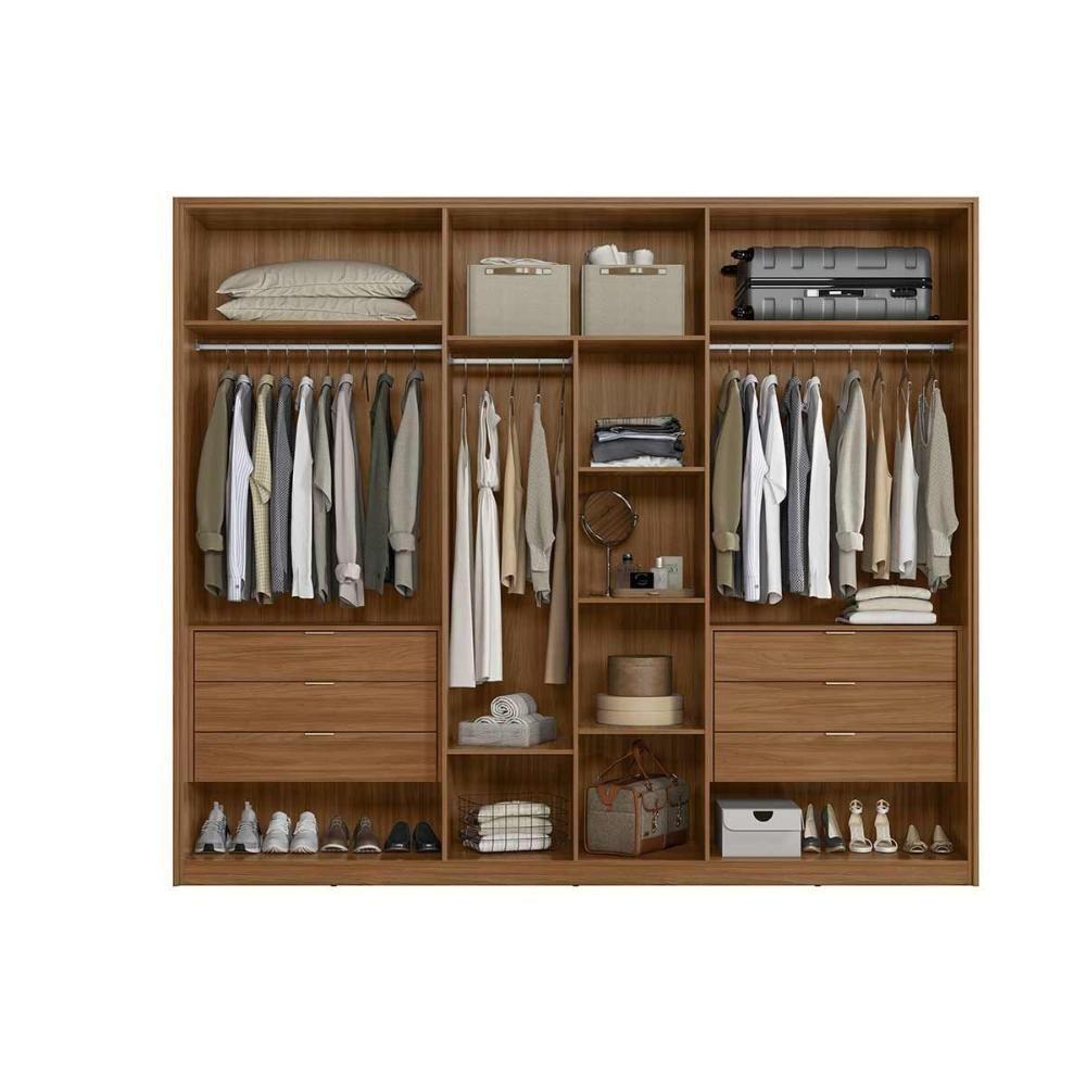 Guarda Roupa Casal 6 Portas E 6 Gavetas Atrice Amêndola Touch - Demóbile - 3