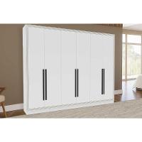Guarda Roupa Casal 6 Portas E 4 Gavetas Valência Branco - Politorno - 1