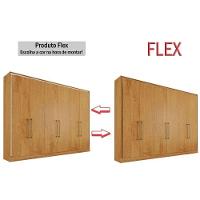 Guarda Roupa Casal 6 Portas E 6 Gavetas Argos Off White/peroba - Europa