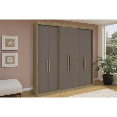 Guarda Roupa Casal 6 Portas E 4 Gavetas Ph 18041 Cedro/fendi - Herval