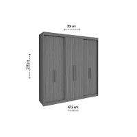 Guarda Roupa Casal 6 Portas E 4 Gavetas Ph 18041 Cedro/fendi - Herval - 2