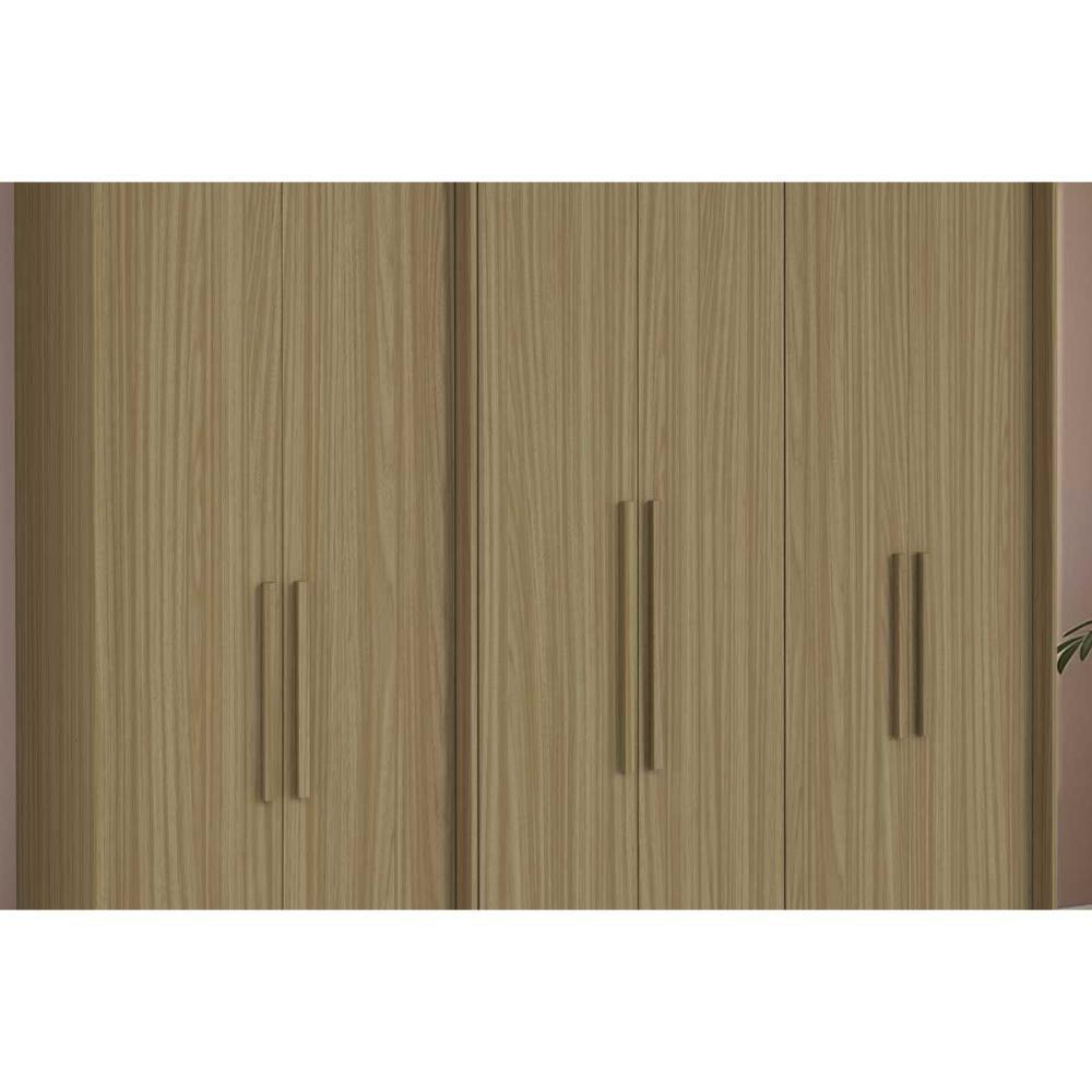Guarda Roupa Casal 6 Portas E 4 Gavetas Ph 18041 Carvalho/fendi - Herval - 3