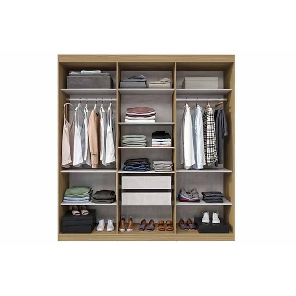 Guarda Roupa Casal 6 Portas E 4 Gavetas Ph 18041 Carvalho Vermontt - Herval - 5