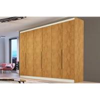 Guarda Roupa Casal 6 Portas E 4 Gavetas Oslo Peroba - Europa - 1