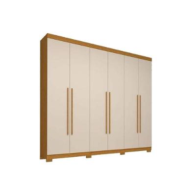 Guarda Roupa Casal 6 Portas E 4 Gavetas Nubia Cinamomo/off White - Acp