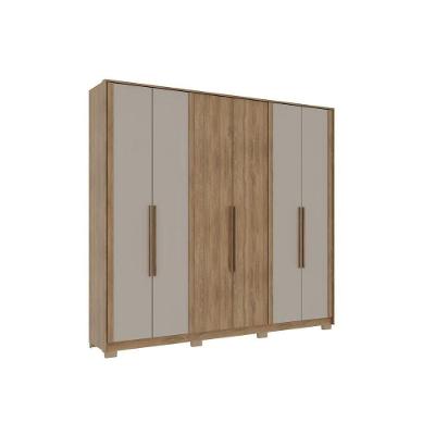 Guarda Roupa Casal 6 Portas E 4 Gavetas Everest 1178 Flex Freijo Ou Freijo C/ Avela - Carraro