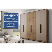 Guarda Roupa Casal 6 Portas E 4 Gavetas Everest 1178 Flex Freijo Ou Freijo C/ Avela - Carraro - 2