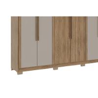 Guarda Roupa Casal 6 Portas E 4 Gavetas Everest 1178 Flex Freijo Ou Freijo C/ Avela - Carraro - 8