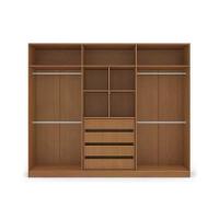 Guarda Roupa Casal 6 Portas E 4 Gavetas Lisboa Branco/azul - Politorno - 3