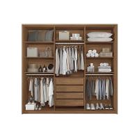 Guarda Roupa Casal 6 Portas E 4 Gavetas Coimbra Jatoba/areia - Santos Andirá - 6
