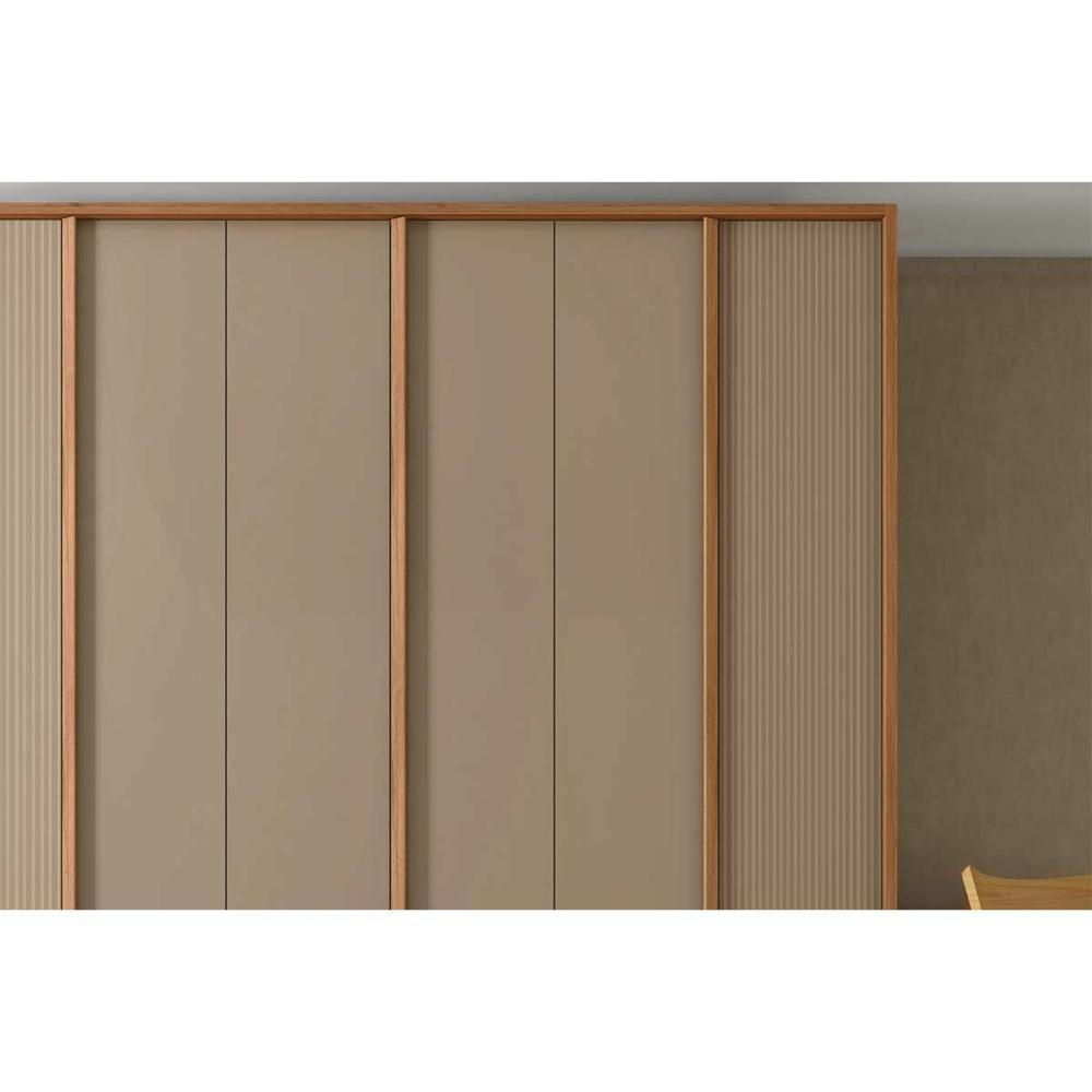 Guarda Roupa Casal 6 Portas E 4 Gavetas Cleo Freijo/off White Mr - Caemmun - 8