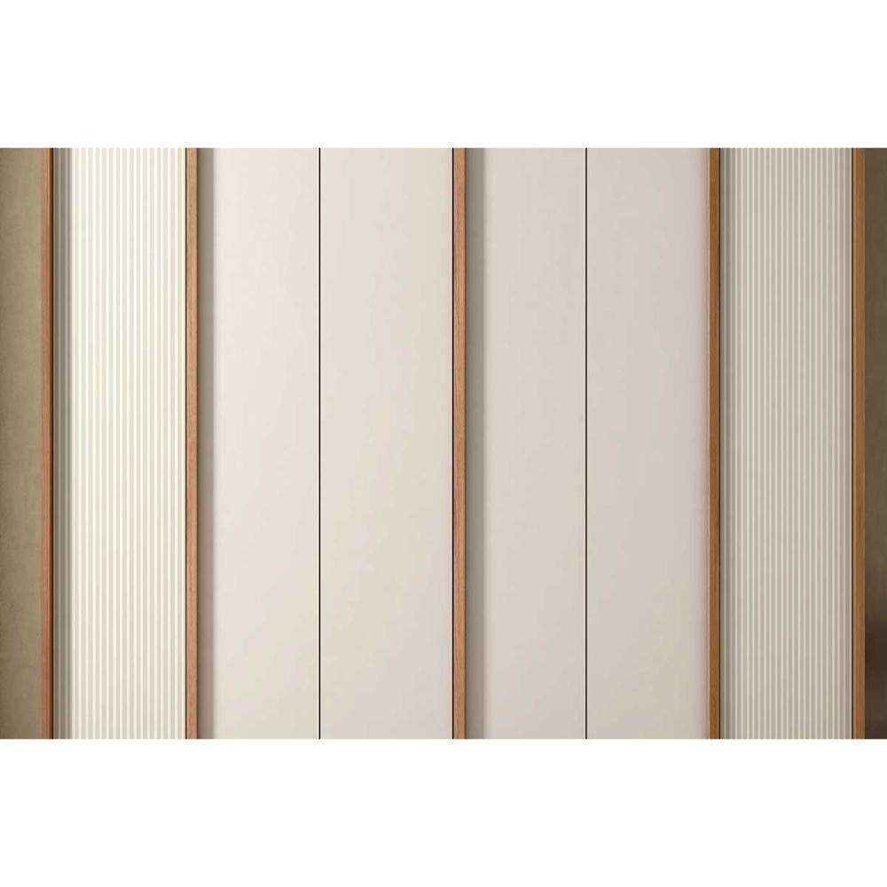 Guarda Roupa Casal 6 Portas E 4 Gavetas Cleo Freijo/off White Mr - Caemmun - 9