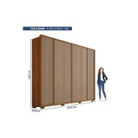 Guarda Roupa Casal 6 Portas E 4 Gavetas Cleo Freijo/off White Mr - Caemmun - 6