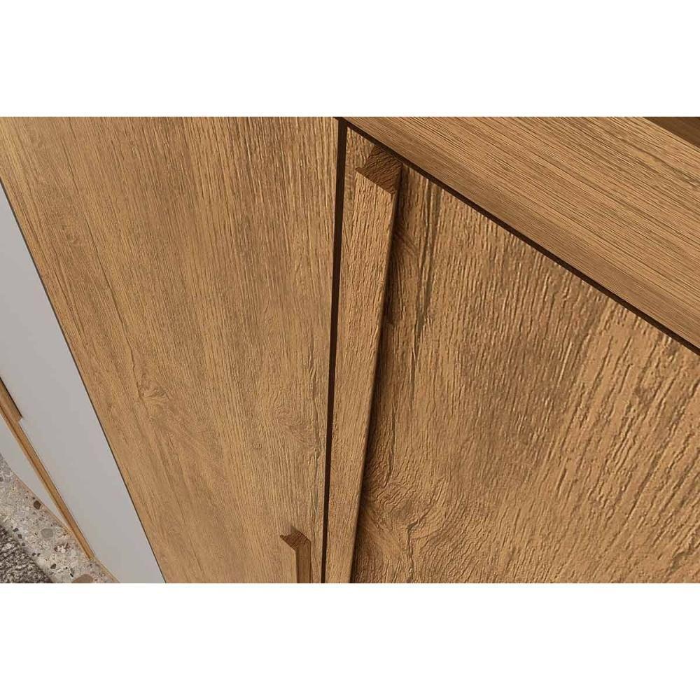 Guarda Roupa Casal 6 Portas E 4 Gavetas Capri Naturale - Rufato - 3