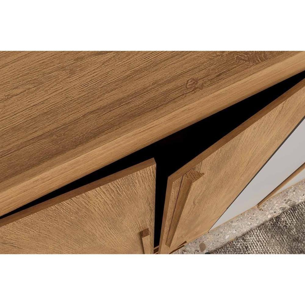 Guarda Roupa Casal 6 Portas E 4 Gavetas Capri Naturale - Rufato - 4