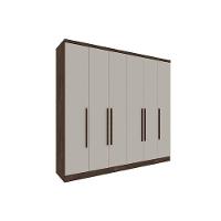 Guarda Roupa Casal Veneza C/ 6 Portas E 4 Gavetas Neve - Tcil Móveis - 10