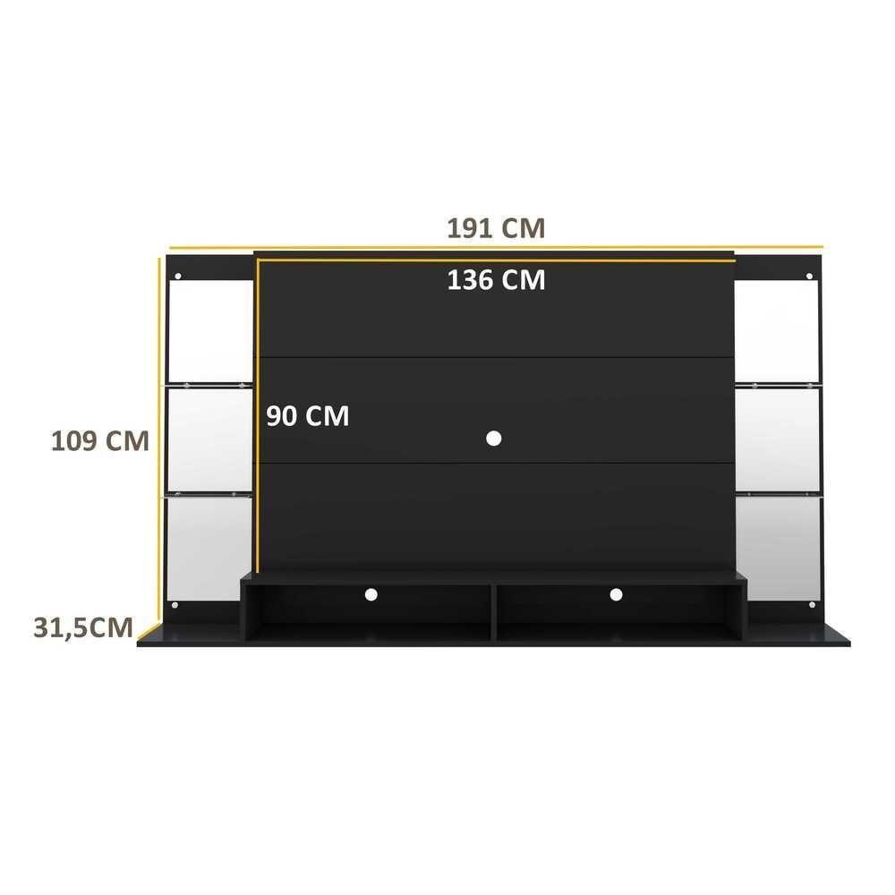 Painel TV até 60" com Espelho Nairóbi Plus Multimóveis - 5