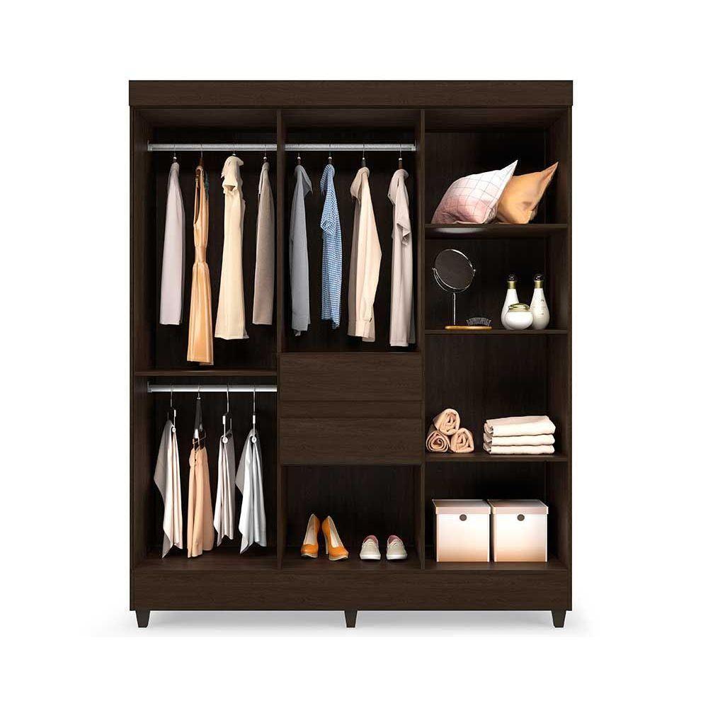 Guarda Roupa Casal 8 Portas E 2 Gavetas Munique Cafe Touch - Demóbile - 4