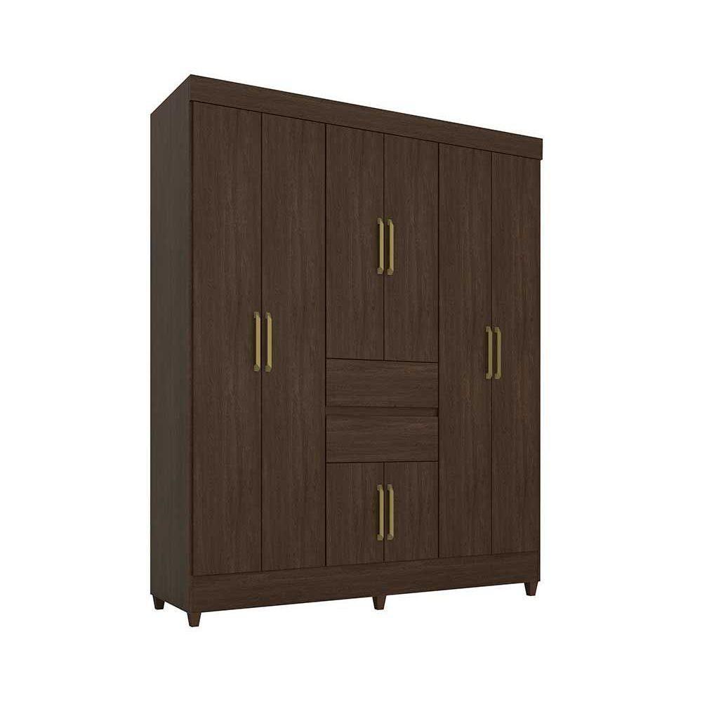 Guarda Roupa Casal 8 Portas E 2 Gavetas Munique Cafe Touch - Demóbile - 5