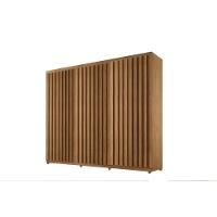 Guarda Roupa Casal 6 Portas Ripadas E 2 Gavetas C/ Pés Cairo Premium Naturale - Rufato - 2