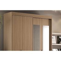 Guarda Roupa Solteiro 4 Portas (2 C/ Espelho) E 2 Gavetas Ph 1805 Cedro/off White - Herval - 7
