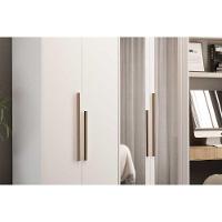 Guarda Roupa Solteiro 4 Portas (2 C/ Espelho) E 2 Gavetas Ph 1805 Cedro/off White - Herval - 10
