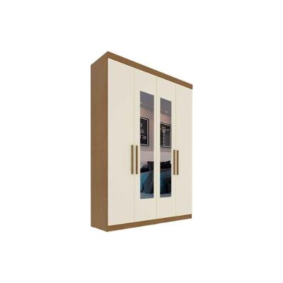 Guarda Roupa Solteiro 4 Portas (2 C/ Espelho) E 2 Gavetas Ph 1714 Carvalho Vermontt/off White - Herval