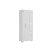 Guarda Roupa Solteiro 3 Portas E 2 Gavetas Maya Branco - Acp - 7