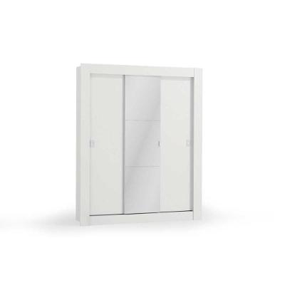 Guarda Roupa Solteiro H563 3 Portas de Correr Branco Kappesberg