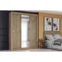 Guarda Roupa Solteiro 3 Portas De Correr (1 C/ Espelho) H563 Branco - Kappesberg - 3