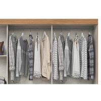 Guarda Roupa Solteiro 3 Portas De Correr (1 C/ Espelho) E 2 Gavetas C/ Pés Briz B376 Nature/off White - Henn - 7