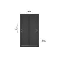 Guarda Roupa Solteiro 2 Portas De Correr Ph 1728 Branco - Herval - 2