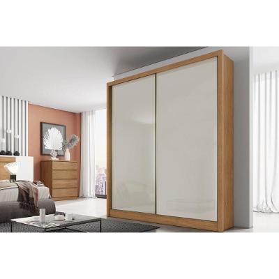 Guarda Roupa Solteiro 2 Portas De Correr E 3 Gavetas Virtus/toledo Plus Cumaru/fendi 25 - Novo Horizonte