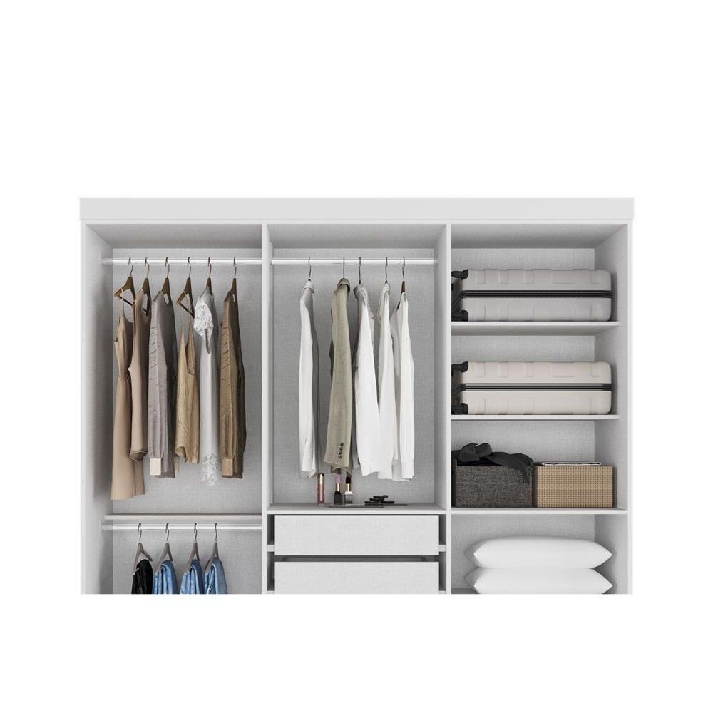 Guarda Roupa Solteiro 6 Portas E 3 Gavetas Paolla Cinamomo - Acp - 5