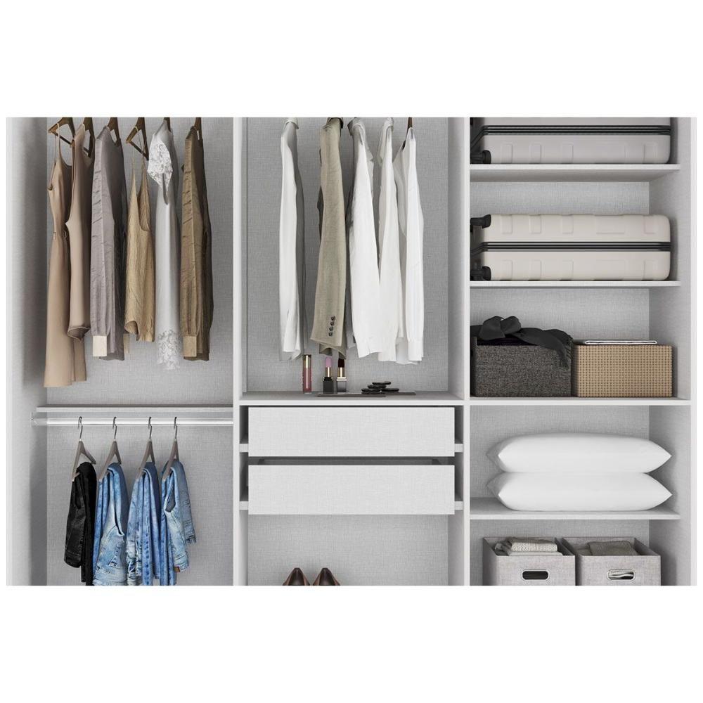 Guarda Roupa Solteiro 6 Portas E 3 Gavetas Paolla Cinamomo - Acp - 6