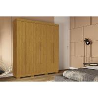 Guarda Roupa Solteiro 6 Portas E 3 Gavetas Paolla Cinamomo - Acp - 1