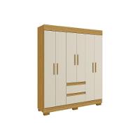 Guarda Roupa Solteiro 6 Portas E 2 Gavetas Maya Branco - Acp