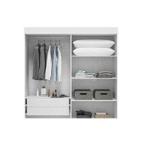 Guarda Roupa Solteiro 4 Portas E 2 Gavetas ágata Branco - Acp - 5